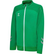 Hummel Lead poly cipzáras zöld gyerek szabadidő felső