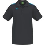 erima CMPT 3 Wings pamut fekete/kék galléros póló