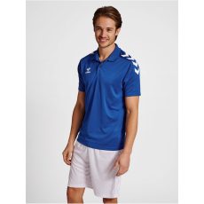 Hummel Core XK funkciónális kék férfi galléros póló