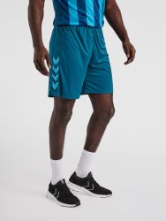 Hummel Core XK poly korall kék férfi rövidnadrág