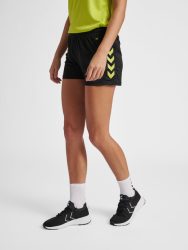 Hummel Core XK poly fekete/lime női rövidnadrág