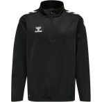 Hummel Core XK poly 1/4 cipzáras fekete gyerek pulóver
