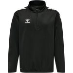 Hummel Core XK poly 1/4 cipzáras fekete gyerek pulóver