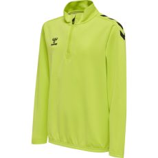 Hummel Core XK poly 1/4 cipzáras lime gyerek pulóver