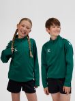    Hummel Core XK poly 1/4 cipzáras sötétzöld gyerek pulóver