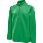 Hummel Core XK poly 1/4 cipzáras zöld gyerek pulóver