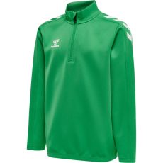 Hummel Core XK poly 1/4 cipzáras zöld gyerek pulóver