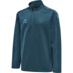 Hummel Core XK poly 1/4 cipzáras korallkék gyerek pulóver