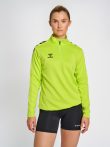 Hummel Core XK poly 1/4 cipzáras lime női pulóver