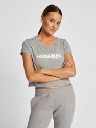 Hummel Legacy pamut szürke női rövid póló