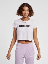 Hummel Legacy pamut fehér/fekete női rövid póló