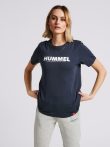 Hummel Legacy pamut sötétkék unisex póló