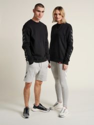 Hummel Legacy Chevron pamut fekete unisex pulóver