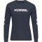 Hummel Legacy pamut sötétkék hosszú ujjú póló