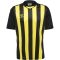 Hummel Core XK poly fekete/sárga gyerek csíkos mez