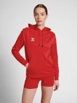 Hummel Core XK poly kapucnis piros női pulóver