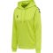 Hummel Core XK poly kapucnis lime női pulóver