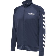 Hummel Legacy poly cipzáras sötétkék/fehér férfi szabadidő felső