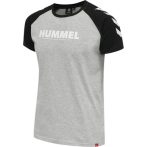 Hummel Legacy Blocked pamut szürke póló