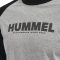 Hummel Legacy Blocked pamut szürke/fekete unisex hosszú ujjú póló