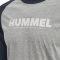 Hummel Legacy Blocked pamut szürke/sötétkék unisex hosszú ujjú póló