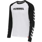  Hummel Legacy Blocked pamut fehér/fekete unisex hosszú ujjú póló