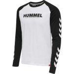   Hummel Legacy Blocked pamut fehér/fekete unisex hosszú ujjú póló