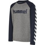   Hummel Boys pamut szürke/sötétkék  gyerek hosszú ujjú póló