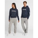 Hummel Legacy Logo pamut sötétkék kapucnis pulóver