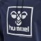 Hummel Isam 2.0 pamut kapucnis sötétkék férfi pulóver