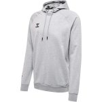 Hummel Move Grid kapucnis pamut szürke férfi pulóver