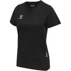 Hummel Move Grid pamut fekete női póló
