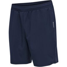 Hummel Move Grid szőtt sötétkék férfi szabadidő rövidnadrág