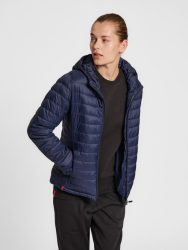 Hummel Red Quilted kapucnis sötétkék női dzseki