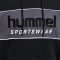 Hummel Legacy Julian pamut kapucnis fekete unisex pulóver