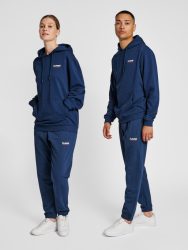 Hummel Legacy kapucnis  pamut sötétkék unisex pulóver