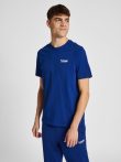 Hummel Legacy Gabe pamut kék férfi póló