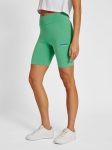 Hummel Legacy Cameron pamut feszes zöld női rövidnadrág