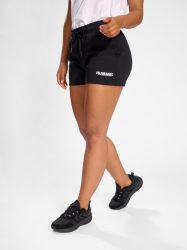 Hummel Legacy pamut fekete női szabadidő rövidnadrág