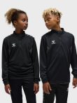 Hummel Authentic 1/4 cipzáras fekete gyerek pulóver
