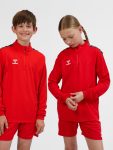  Hummel Authentic 1/4 cipzáras piros gyerek pulóver