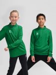 Hummel Authentic 1/4 cipzáras zöld gyerek pulóver
