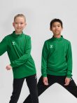 Hummel Authentic 1/4 cipzáras zöld gyerek pulóver