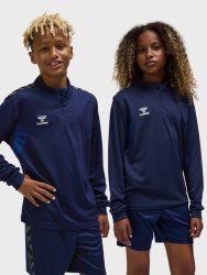 Hummel Authentic 1/4 cipzáras sötétkék gyerek pulóver