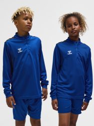 Hummel Authentic 1/4 cipzáras kék gyerek pulóver