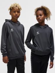  Hummel Authentic poly kapucnis sötétszürke gyerek pulóver