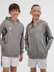 Hummel Authentic poly kapucnis szürke gyerek pulóver