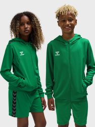  Hummel Authentic kapucnis zöld gyerek cipzáras szabadidő felső