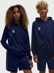   Hummel Authentic kapucnis sötétkék gyerek cipzáras szabadidő felső