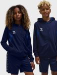   Hummel Authentic kapucnis sötétkék gyerek cipzáras szabadidő felső